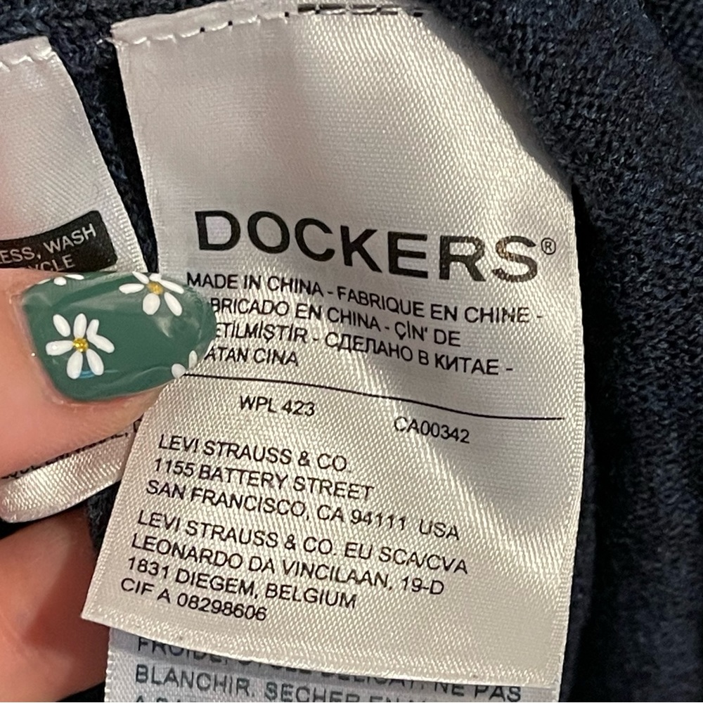 Dockers Mock Neck Pullover Sweater Size M UNISEX - Picture 3 of 6